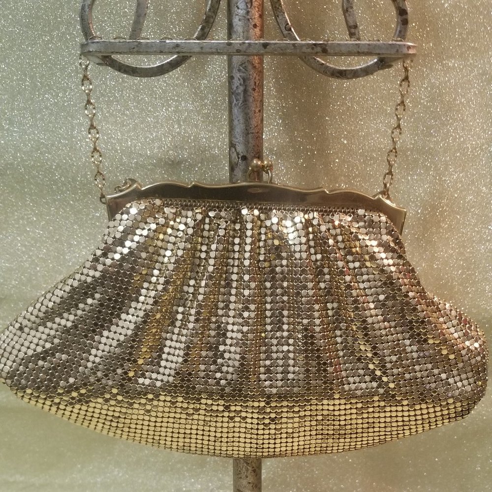 Whiting & Davis Evening Gold Mesh Purse
